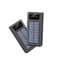 20000mAh QI solar fast charging power bank outdoor portable power bank Xiaomi Samsung mobile phone external battery