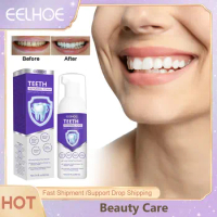 Purple Whitening Toothpastes Oral Cleansing Yellow Tooth Refreshes Breath Removing Plaque Stains Foam Dental Hygiene Health Care