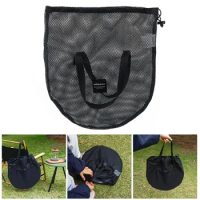 Camping Frying Pan Bag Case Grill Plate Carry Bags Grilling Pan Storage Bag Polyester Pouch Outdoor BBQ Beach Picnic Supplies