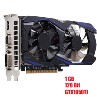 GTX1050Ti DDR5 Graphics Cards Video Gaming 1GB Mining With DVI VGA HD Interfaces Dual Fan HDMI-Compatible 1080 For PC Gaming
