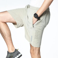 Sports Shorts Summer Thin Breathable Quick-Drying Loose Running Ice Silk Leisure Fifth Pants Stretch