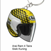 Ram 4 Taira yellow helmet  Sisik Kuning 2d keychain (check gallery sebelum order)