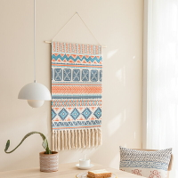 樂享居家生活-波西米亞風掛毯棉線編織背景墻壁毯宿舍臥室床頭裝飾布藝掛畫掛布