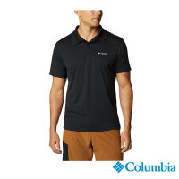 Columbia 哥倫比亞 男款- UPF30涼感快排短袖Polo衫-黑色 UAE60820BK / S22