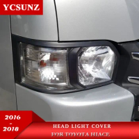 Head Lights Cover For Toyota Hiace Commuter 2016 2017 2018 Van Accessories Exterior Parts Headlight Lamp Hood Ycsunz
