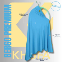 Jilbab Bergo Jersey warna WARDAH