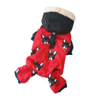 Dog Clothing Winter Thick Four Legged Clothing Teddy Bear Small Pet Autumn And Winter Clothing Plush Cotton Jacket For Warmth