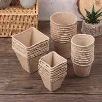 10PCS Environmental Biodegradable Plant Paper Pot Starters Nursery Cup Grow Bags For Flower Seedling