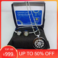 1 Set Kalung Kesehatan Germanium/Kalung Kesehatan Quantum Pendant Permata Bio Energy +gelang+ box + 