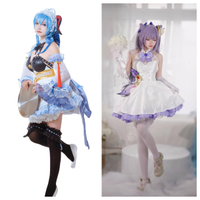 【台灣公司 可開發票】原神甘雨女仆裝cos服王小美刻晴花嫁cosplay動漫二次元少女服裝