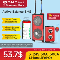 Daly Smart BMS Smart Active Balancer 1A Lifepo4 3S 4S 12V 8S 24V 13S 16S 48V 20S 24S 60A 80A 100A 150A 300A 500A Li-Ion Battery