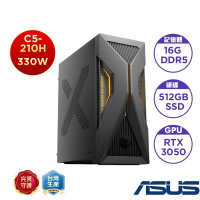 ASUS 華碩H-T500MV-05210H111W5 桌上型電腦 (Intel Core 5 210H/16GB/512GB SSD/RTX3050 6GB/330W/Win11 Home)