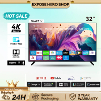 DEDAHKAN TV 32-inci HD rangkaian wayarles wifi pintar skrin penuh TV skrin rata LCD Serasi dengan Ne