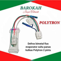 Bimetal defrost sensor suhu evapourator kulkas Polytron 2 pintu Ori