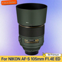 For NIKON AF-S 105mm F1.4E ED Lens Sticker Protective Skin Decal Vinyl Wrap Film Anti-Scratch Protector Coat AF-105 F/1.4E ED