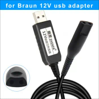 USB Cable 12v Braun Shavers Charger adapter Power For S3 3000 3010S 3020S 3030S 3040S 3050S 3060S 3070S 3080S Electric Razors