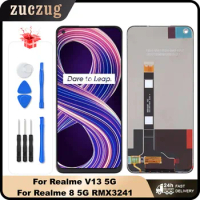 For OPPO Realme 8 5G RMX3241 LCD Display Touch Screen Digitizer Assembly For Realme V13 5G