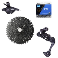 1x11 Speed Bicycle Groupset 11s LTWOO AX11 Trigger Shifter Rear Derailleur X11 Chain MTB Cassette 46T 50T For XT M8000 M7000 NX