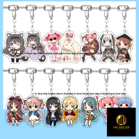 Tượng puella Magi Madoka Magica hoạt hình dễ thương 6cm Móc khóa Acrylic kaname Madoka Akemi homura 