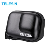 TELESIN Protective Bag Storage Case Zipper Carry Bag Semi-open IP54 Waterproof Replacement for GoPro Hero 9 Black Action Camera