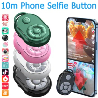 10m Remote Shutter Controller Button Bluetooth-compatible 5.0 Mobile Phone Selfie Video E-books for iPhone Xiaomi Samsung Huawei