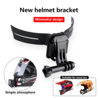 Motorcycle Helmet Adhesive Camera Mount Motorbike Hat Chin Bracket Full Face Detachtable Support Holder Replacement for GoPro