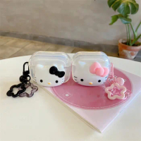 Sanrio Hello Kitty Earphone Case Accessories for AirPods 1/2/3 Pro/2 Apple Bluetooth Earphone Charging Case Silicone PC Case