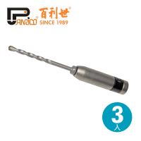 【Panrico 百利世】3件式3.4mm替換式萬用水泥鑽頭組(適高張力螺絲 台灣製造)