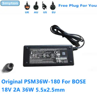 Original PSM36W-180 AC Adapter Charger For Bose Companion 20 Multimedia Speaker System Charger 18V 2A Switching Power Supply
