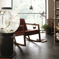 Large European Acrylic Fish Tank Household Living Room Interior Floor Ornaments Aquarium
