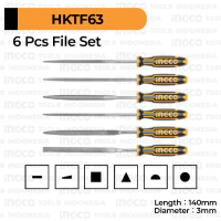6-Pcs Mini File Set (140 mm) INGCO HKTF63 Kikir Kecil Ukir Kayu Besi
