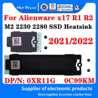 0XR11G 0C99KM For Dell ALIENWARE X17 R1 x17 R2 Laptop M.2 Pcie 2230 2280 SSD Hard Drive Mounting Storage Card Heatsink Bracket