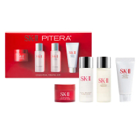 SK-II 保濕補水體驗4件組 (潔面乳20g+亮采水30ml+青春露30ml+活膚霜15g) 國際航空版