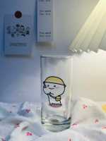 Gelas Kaca Korea Lucu Aestethic Pentol Quby