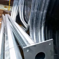 Tiang Lampu PJU 10 m oktagonal single parabolik