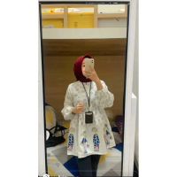 Blouse Butejo Atasan Batik Wanita Terlaris Lengan Balon Baju Panjang Katun Casual
