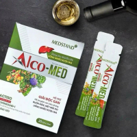 Gói uống giải rượu bia Alcomed mát gan Alco-med hộp 20 gói giải rượu Alco med 【Không hiệu quả hoàn t