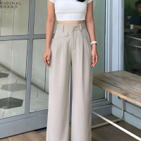 LOCALE -ORO PANTS Highwaist Loose Pants Trousers Celana Anti Kusut Kulot Kerja Kantor Formal Harian 