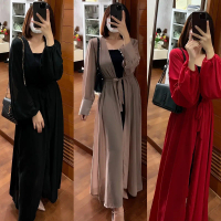 OUTER WANITA HIJAB KEKINIAN BAJU HIJAB BALON PAKAIAN MUSLIM WANITA HIJAB Ceruty Kancing Kondangan