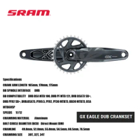 SRAM GX Eagle DUB crankset The best aluminum crankset 32T 34T FOR 11/12SPEED Our best aluminum crankset