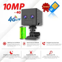 XIHANCAM 10MP Zoom 10X CCTV Mini Sim Card 4G Kamera Mini CCTV Kecil Tersembunyi Tanpa Kabel Konek HP