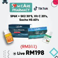 Celllabs Sheep Placenta 6000 + SK 2 Omega 30s + Stemlabs Vit c 20s + Stemlabs Sacha HS 60s