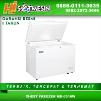 Chest Freezer Modena MD-0316W / MD-0316-W Box Pendingin Makanan