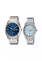 Casio Couple Analog Watch MTP/LTP-1335D-2A Silver Stainless Steel Strap
