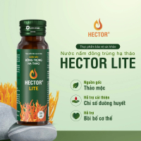 Bộ 2 hộp Nước Nấm Đông Trùng Hạ Thảo Hector Lite (Bộ 20 chai)