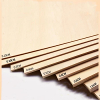 10pcs Aviation Model Board 1.5/2/3/4/5/6/8/10mm Basswood Plywood Sheet DIY Craft Board Architecture Model Material 100x100mm