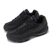 【NIKE 耐吉】休閒鞋 Air Max 95 Essential 男鞋 黑 全黑 復古 拼接 氣墊 全黑 運動鞋(CI3705-001)