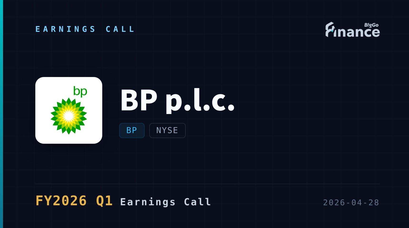 [BP Q1 2026 Earnings Call] Strong Q1 Earnings of $3.2B Boosted by ...