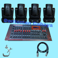 Paket Lighting Cafe, Bar, Panggung, Moving Beam 150w Disco240 dmx Kabel dmx Bonus Light hook gantun