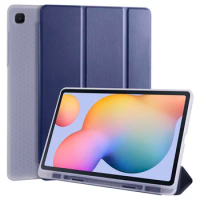 Shell For Galaxy Tab S6 Lite 10.4 2022 2020 Cover With Pen Holder For Samsung Tab S6 Lite Case Tablet SM-P613 P619 P610 P615